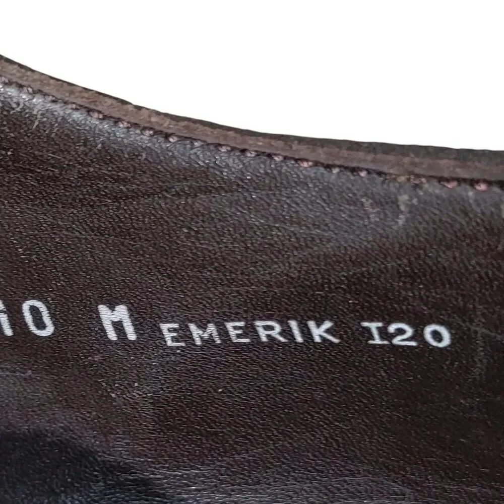 Donald Pliner Mens Brown Brogue Wingtips 10M Emerik